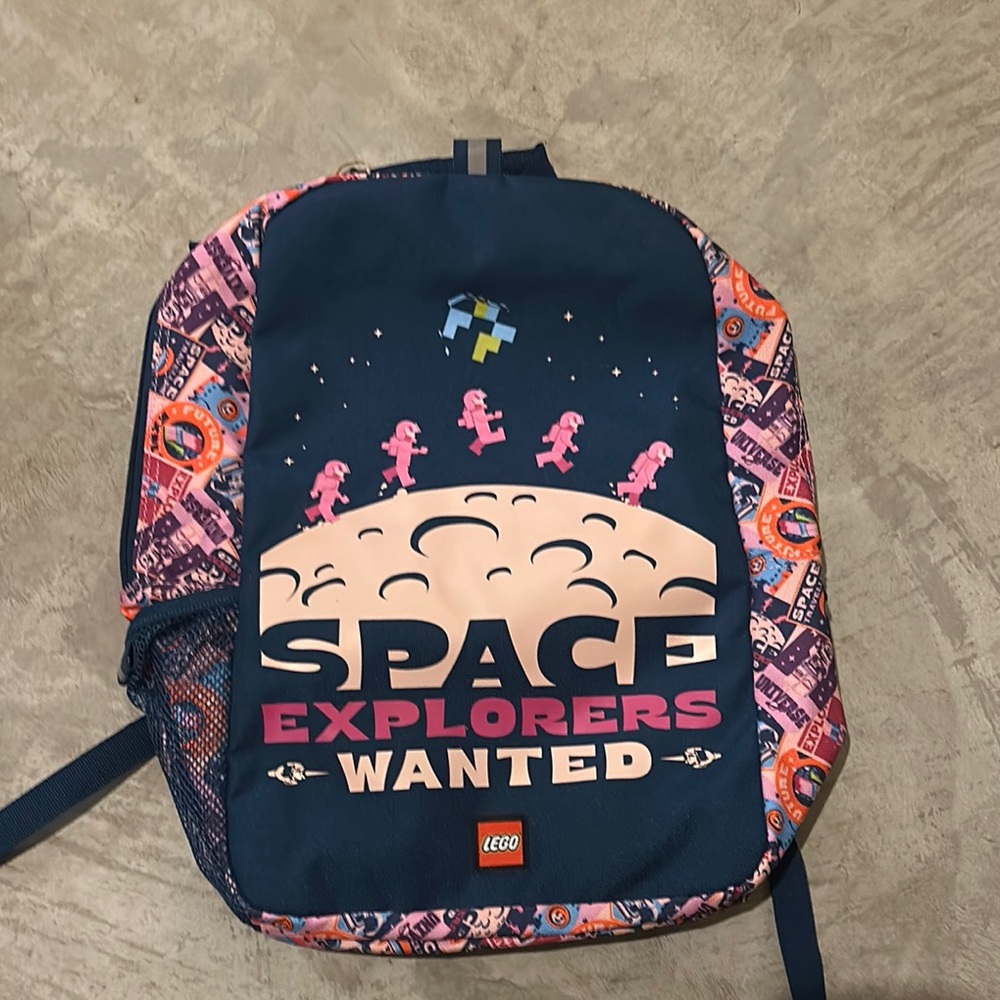 LEGO Space Explorers Navy and Pink Backpack